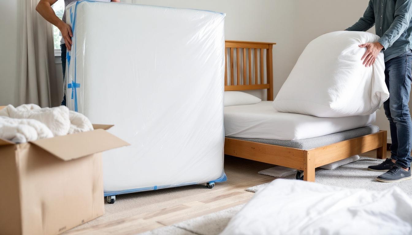 Déménagement literie : 3 astuces protéger matelas gain place