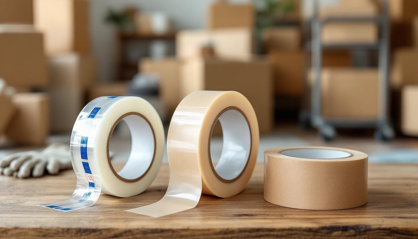 Ruban demenagement : 3 types résistants pour cartons